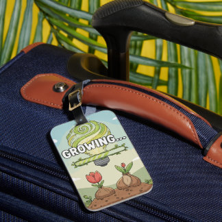 Inspirerend groen idee | Motiverende teelt Bagagelabel
