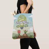 Inspirerend groen idee | Motiverende teelt Tote Bag (Dichtbij)