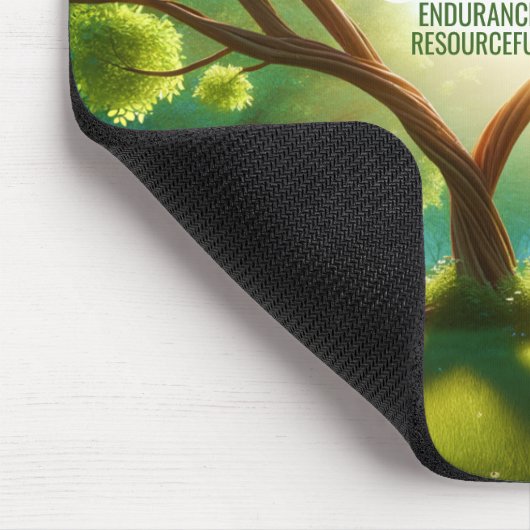 Inspirerend groen muismat (Hoek)