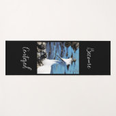 Inspirerend Grote Egret Wordt Gecentreerde Yoga Ma Yogamat (Voorkant (horizontaal))