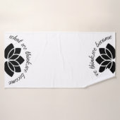Inspirerend Gym Yoga Lotus Badhanddoek (Badhanddoek)