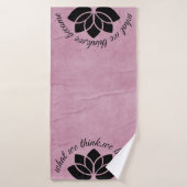 Inspirerend Gym Yoga Lotus Bath Towel Badhanddoek (Badhanddoek)