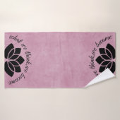 Inspirerend Gym Yoga Lotus Bath Towel Badhanddoek (Badhanddoek)