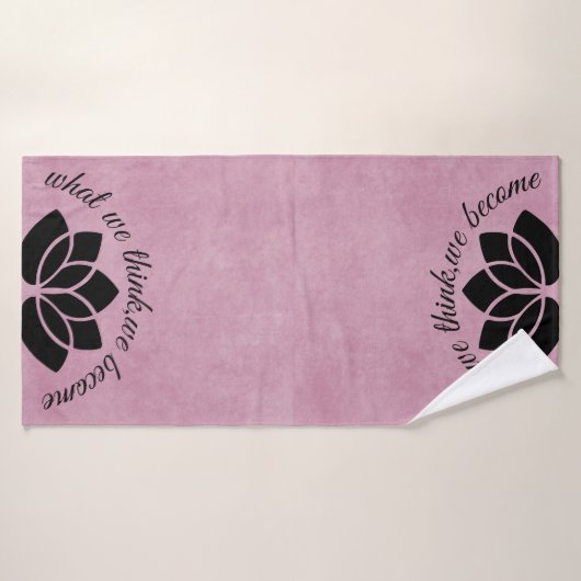 Inspirerend Gym Yoga Lotus Bath Towel Badhanddoek (Badhanddoek)