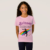INSPIREREND GYMNAST BIJBELVERS GEPERSONALISEERD T- T-SHIRT (Voorkant volledig)