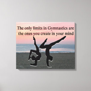 INSPIREREND GYMNAST CANVAS AFDRUK