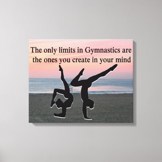 INSPIREREND GYMNAST CANVAS AFDRUK (Voorkant)