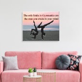 INSPIREREND GYMNAST CANVAS AFDRUK (Insitu (Woonkamer))