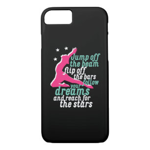 Inspirerend Gymnastiek Citaat voor Gymnast Girl iPhone 8/7 Hoesje
