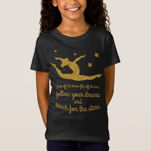 inspirerend gymnastiek citeert gymnastiek shirt (Voorkant)