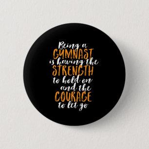 Inspirerend Gymnastiek Quote Gymnast Daughter Ronde Button 5,7 Cm