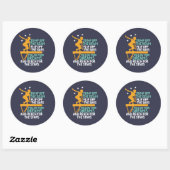 Inspirerend Gymnastiek Quote Gymnast Daughter Ronde Sticker (Vel)