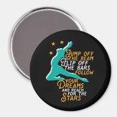 Inspirerend gymnastiek Quote Gymnast Girl Magneet (Voorkant / Achterkant)
