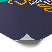 Inspirerend gymnastiek Quote Gymnast Girl Poster (Hoek)