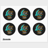 Inspirerend gymnastiek Quote Gymnast Girl Ronde Sticker (Vel)