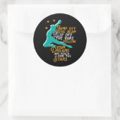 Inspirerend gymnastiek Quote Gymnast Girl Ronde Sticker (Tas)
