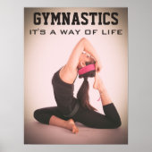 Inspirerend Gymnastiek Quote Poster (Voorkant)