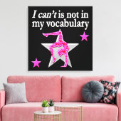 INSPIREREND GYMNASTISCH ONTWERP CANVAS AFDRUK (Insitu (Woonkamer))