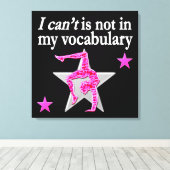 INSPIREREND GYMNASTISCH ONTWERP CANVAS AFDRUK (Insitu (Houten vloer))