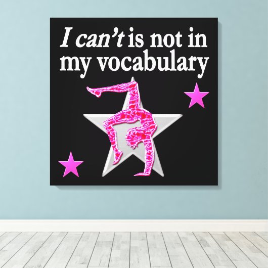 INSPIREREND GYMNASTISCH ONTWERP CANVAS AFDRUK (Insitu (Houten vloer))