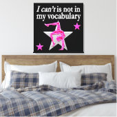 INSPIREREND GYMNASTISCH ONTWERP CANVAS AFDRUK (Insitu (Slaapkamer))