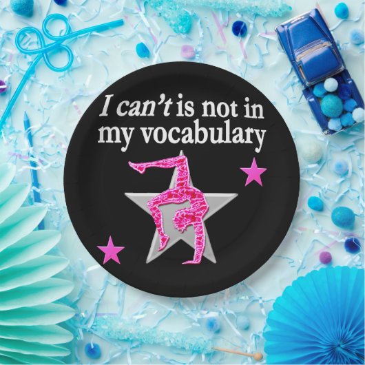 INSPIREREND GYMNASTISCH ONTWERP PAPIEREN BORDJE (Feest)