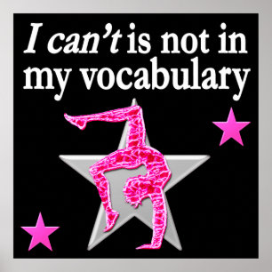 INSPIREREND GYMNASTISCH ONTWERP POSTER