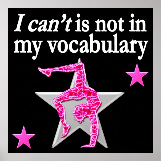 INSPIREREND GYMNASTISCH ONTWERP POSTER (Voorkant)