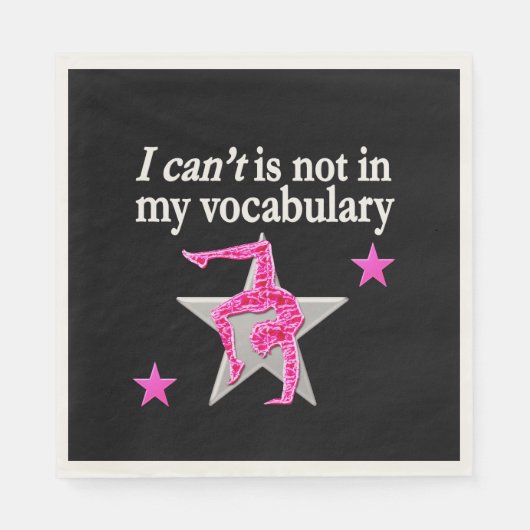 INSPIREREND GYMNASTISCH ONTWERP SERVETTEN (Voorkant)