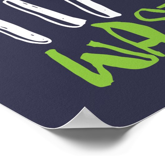 Inspirerend hak- en Camping Quote Forest Tree Poster (Hoek)