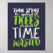 Inspirerend hak- en Camping Quote Forest Tree Poster (Voorkant)