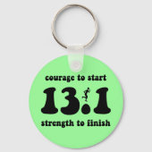 Inspirerend halve marathon sleutelhanger (Voorkant)