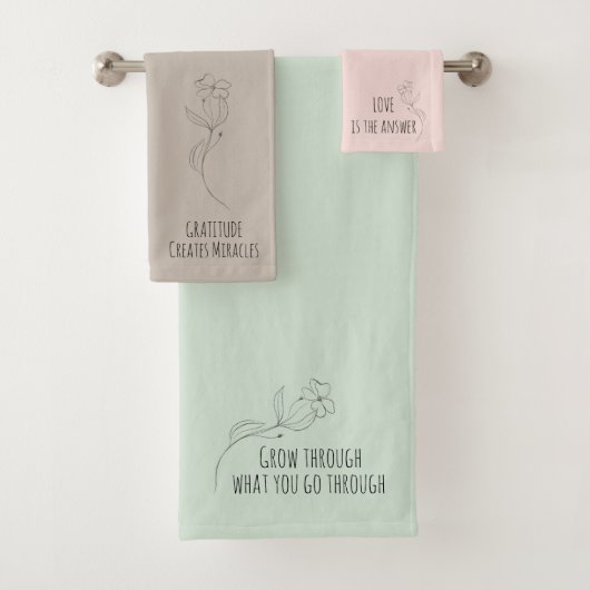 Inspirerend Handdoeken Set met Quotes (Insitu)