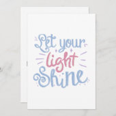 Inspirerend handgeschreven ontwerp kaart (Voorkant / Achterkant)