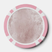Inspirerend Happy Chic Dusty Roos Blush Pink Poker Chips (Achterkant)