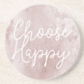 Inspirerend Happy Chic Dusty Roos Blush Pink Zandsteen Onderzetter (Voorkant)