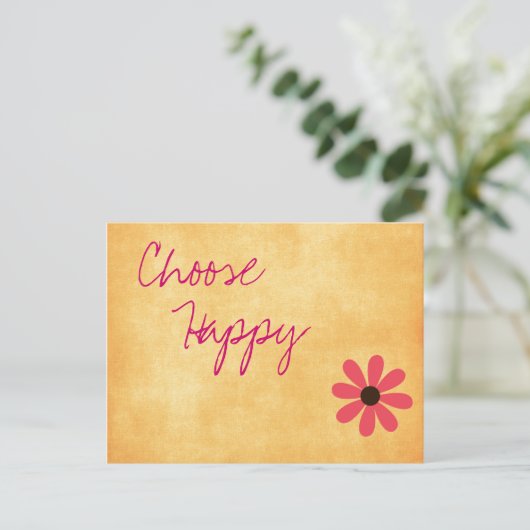 Inspirerend Happy Message-Briefkaart Briefkaart (Staand voorkant)