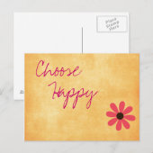 Inspirerend Happy Message-Briefkaart Briefkaart (Voorkant / Achterkant)