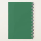 Inspirerend Happy Quote in Groen Gepersonaliseerd Notitieboek (Achterkant)