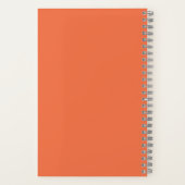 Inspirerend Happy Quote in Oranje persoonlijk gepe Notitieboek (Achterkant)