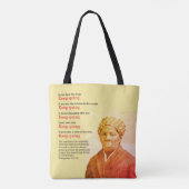 Inspirerend HARRIET TUBMAN blijft Citaat halen Tote Bag (Achterkant)