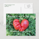 Inspirerend hart Briefkaart (Voorkant / Achterkant)