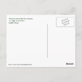 Inspirerend hart Briefkaart (Achterkant)