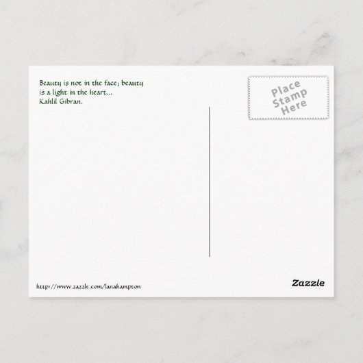 Inspirerend hart Briefkaart (Achterkant)