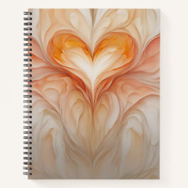 Inspirerend Hart Ontwerp in Zachte Waterverf Notitieboek