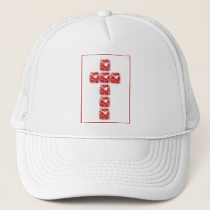 Inspirerend hartenkruis trucker pet