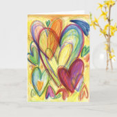 Inspirerend Healing Hearts-kaart Kaart (Gele Bloem)