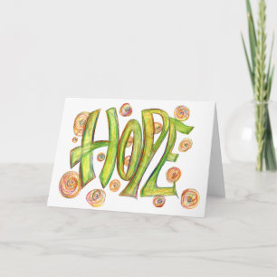 Inspirerend Healing Hope-kaart Kaart