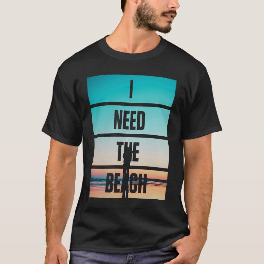 Inspirerend HEB IK DE BEACH-fotografische Apparel T-shirt (Voorkant)