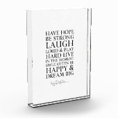 Inspirerend heeft Hope Black & White Quote Fotoblokken (Links)